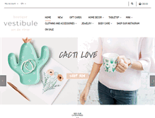 Tablet Screenshot of boutiquevestibule.com